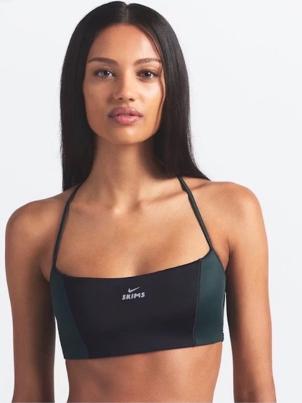 NikeSkims Color block micro scoop bra Teal M NWT (SK269)